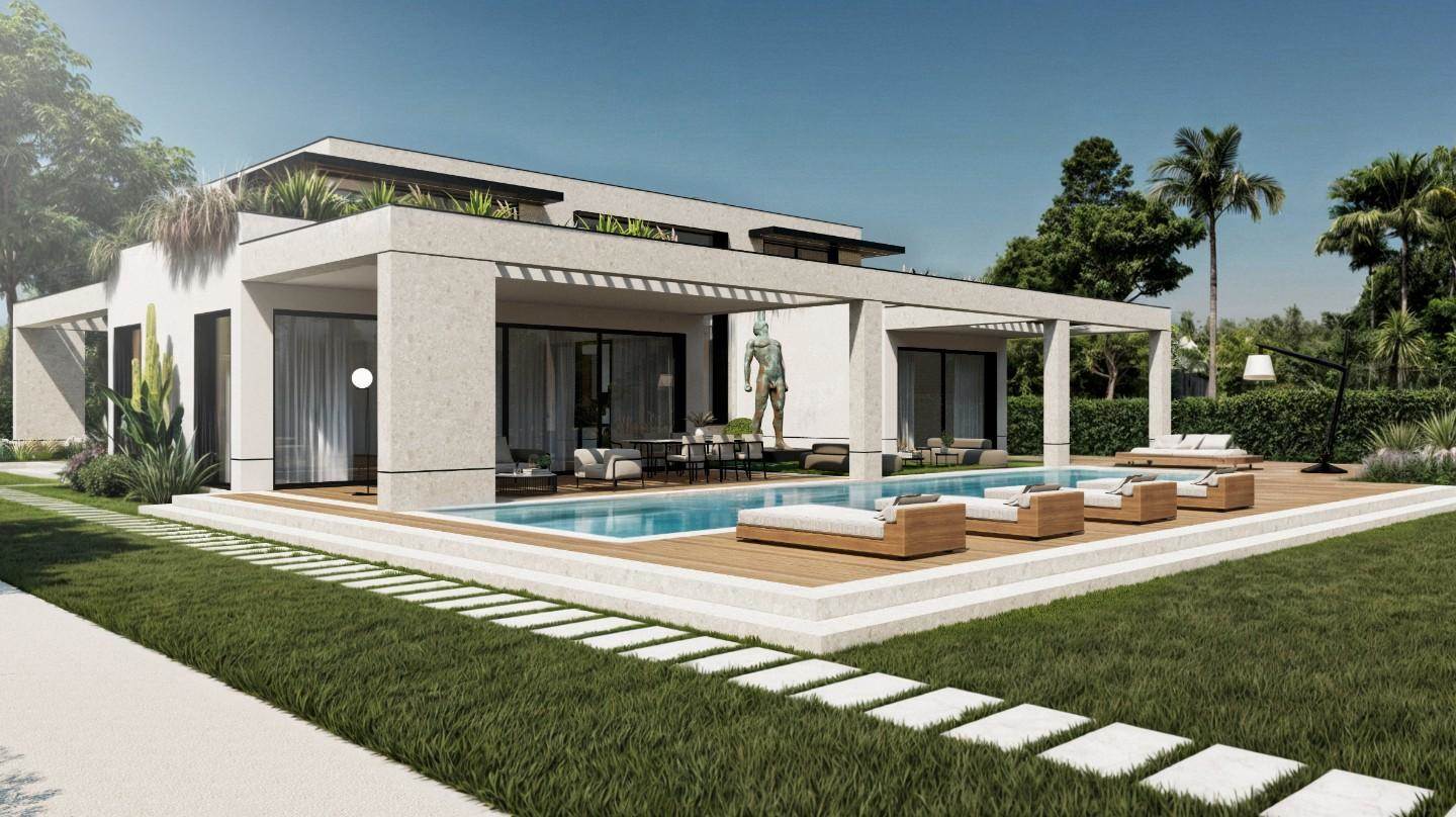 Progetto di Michele Vitaloni di una villa nuova a Forte dei Marmi